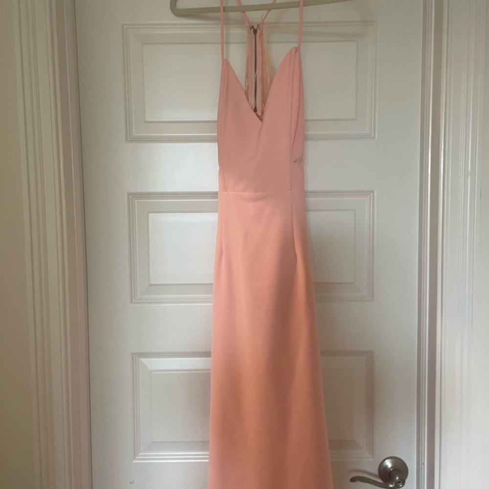 Sabo Skirt Pink Maxi dress with pink detailing